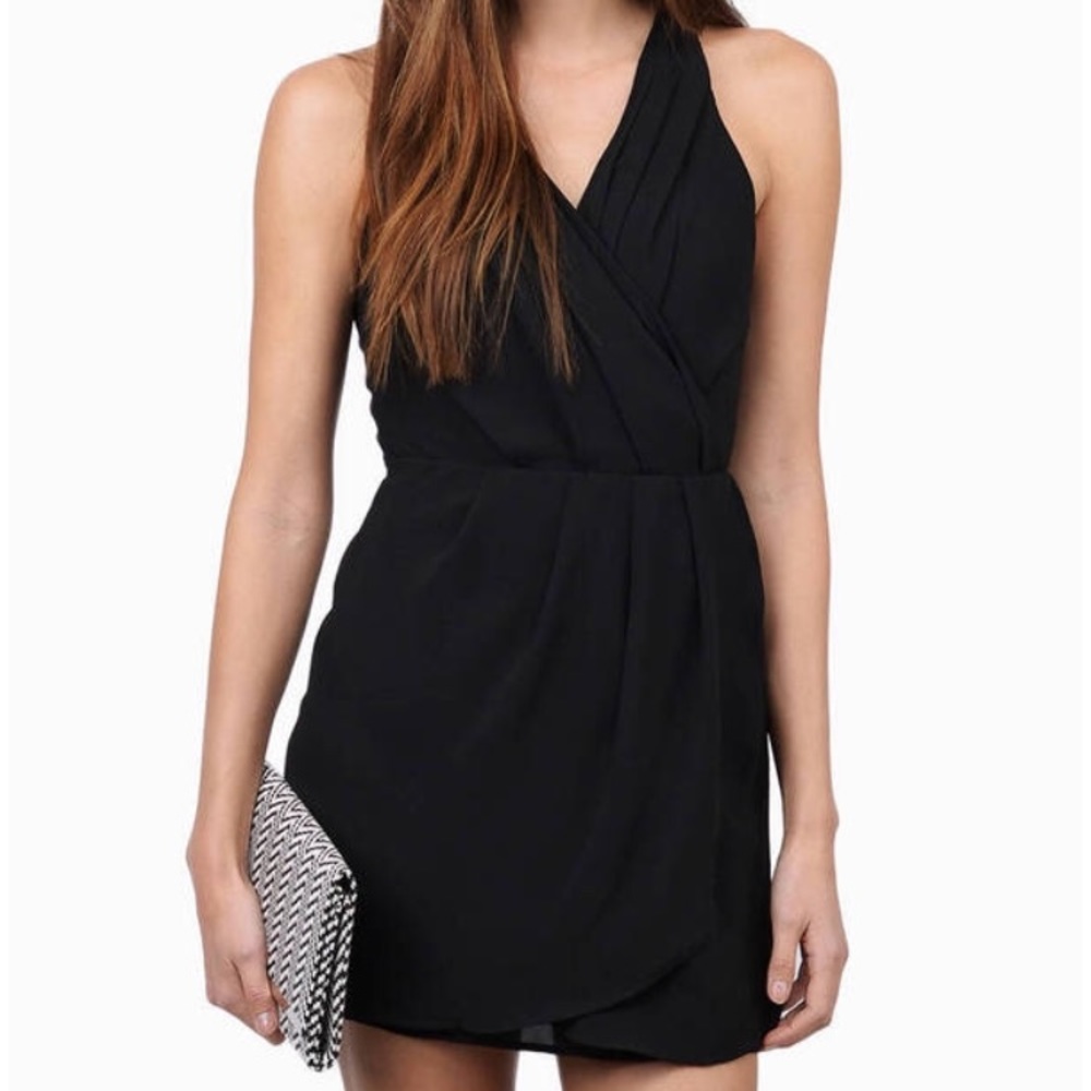Tobi Black Tink Wrap Dress